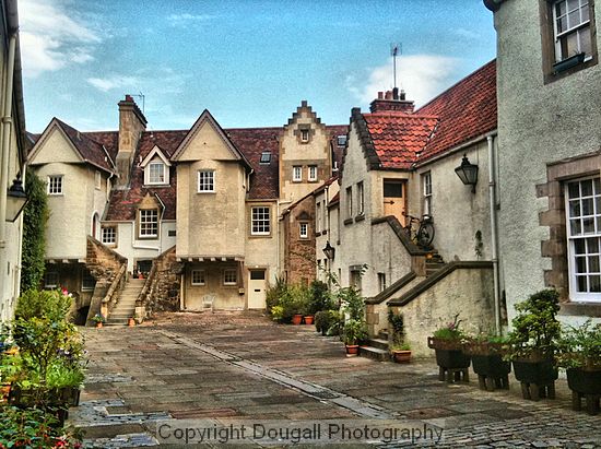 White Horse Close, just off the Royal Mile near Hollyrood Palace and the Scottish Parliament