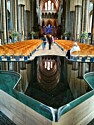 Reflecting pool inside Salisbury Cathredral