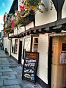 The New Inn, Salisbury.  Great burgers in a 12th Century building!