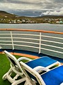 Faroe Islands seen from the aft of Crown Princess