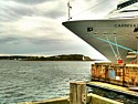 Carnival ship docked at Pier 21 in Halifax.